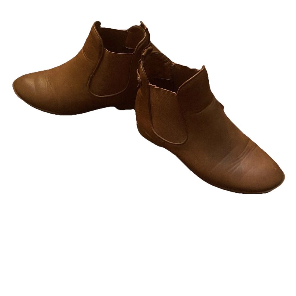 Women’s Size 7.5 Chelsea Boots Brown Ankle Booties - Minimalist Indie Grunge